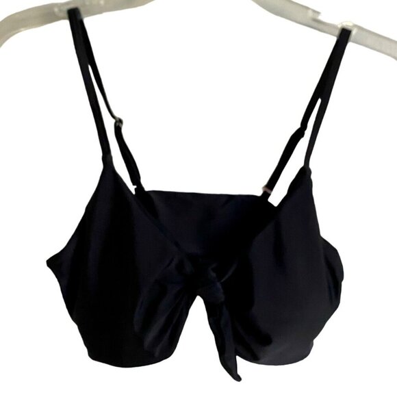 Blooming Jelly Two Piece Swimsuit Bikini Black Leaf Palm Trees Medium NEW NWT - Picture 3 of 11